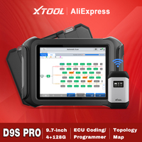 XTOOL D9S PRO Bidirectional Scanner D9SPRO Car Diagnostic Tools ECU Coding 42+ Services DoIP/CAN FD Topology Map OBD2 Scanner