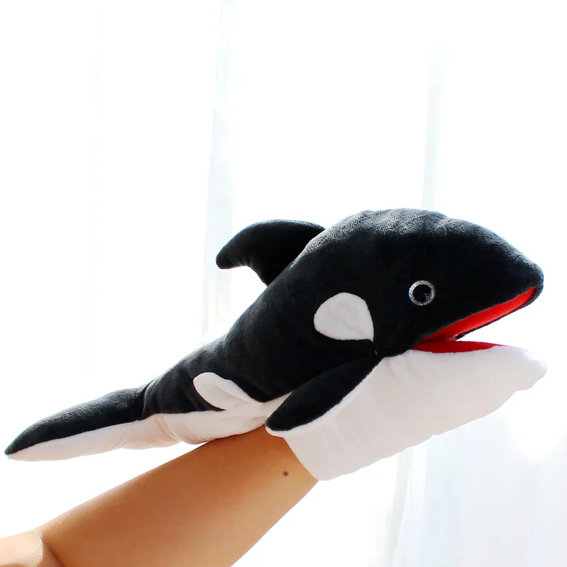 

Hand Puppet Whale With Open Mouth Stuffed Plush Toy Soft Children Gift