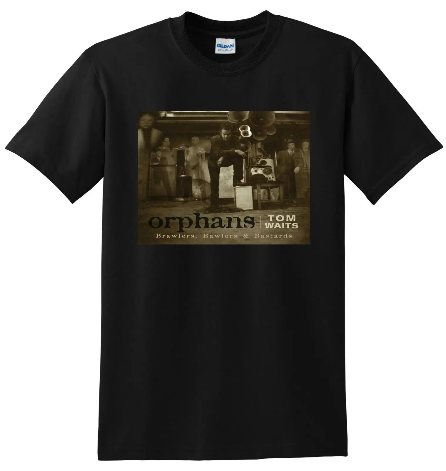 TOM WAITS T SHIRT orphans brawlers bawlers and bastards SMALL MEDIUM LARGE XL