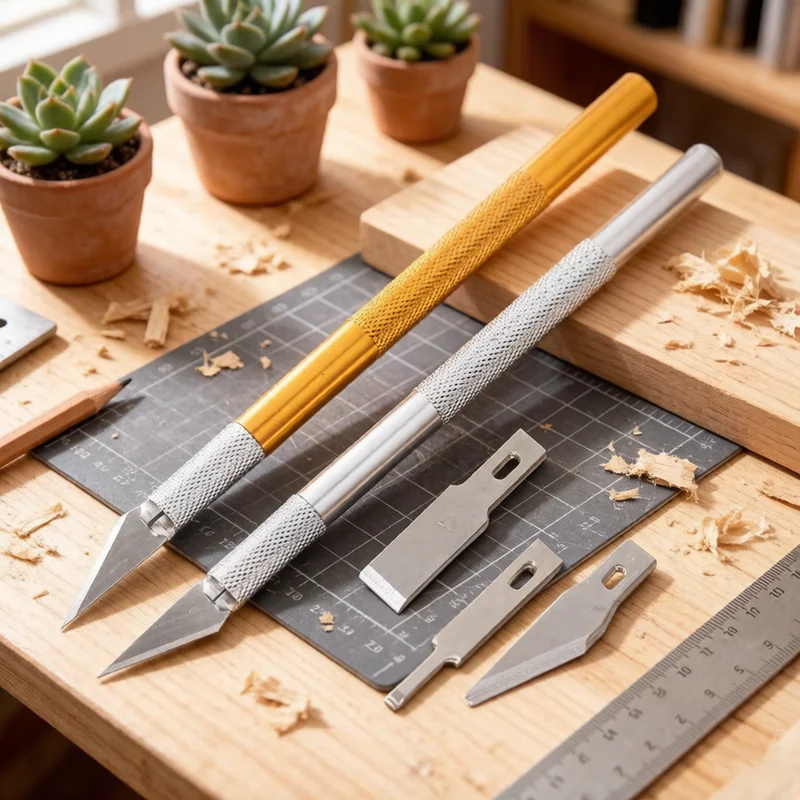 2026 NEW Glue Removal & Scraping Blades Kit #5 #11 #17 Flat-edged Scalpel BSD Engraving Knife Repair Film Application Hand Tools