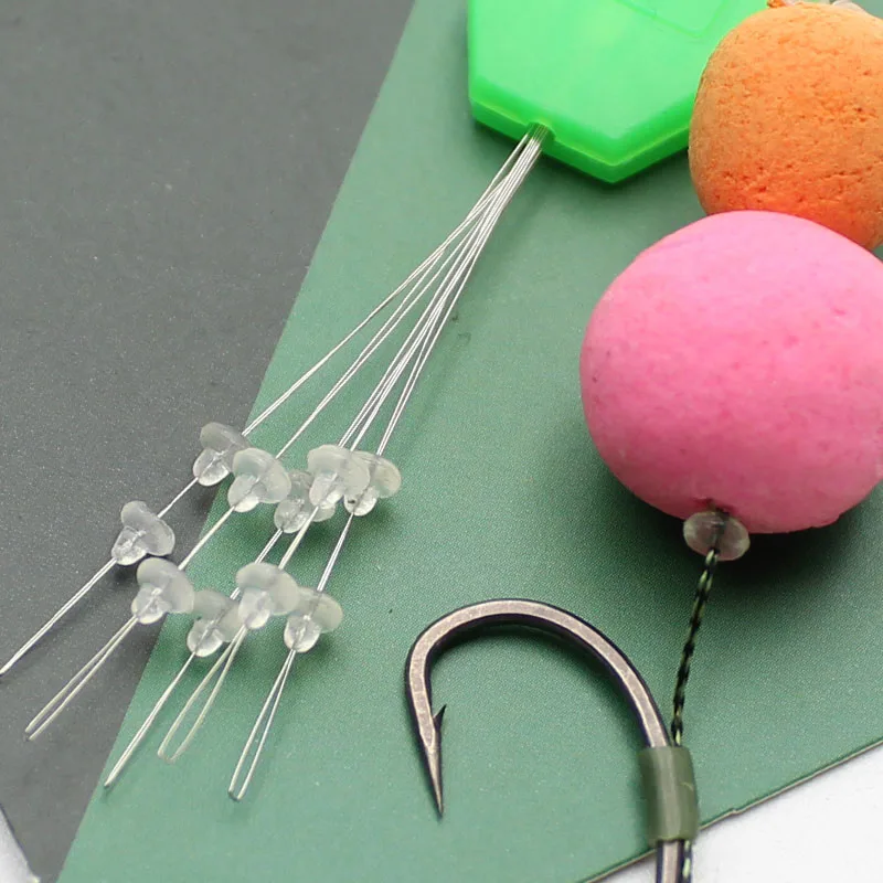 20PCS Carp Fishing Accessories Micro Bait Stopper Boillies Bait Stop Bead Carp Bait Holder for Hair Rig Tackle Accessories