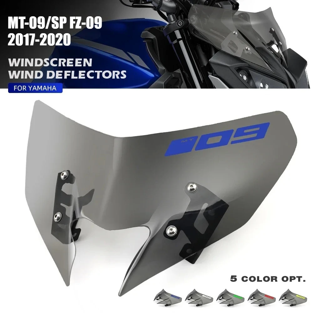 

Лобовое стекло для YAMAHA MT-09/SP FZ-09 MT-09SP MT09 FZ09 MT FZ 09 2017-2020 18 19, лобовое стекло, ветровые дефлекторы для мотоцикла