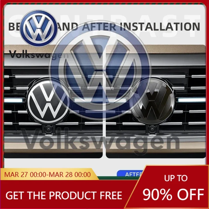 

Emblems For VW Volkswagen Car Sticker Not Affect ACC Front Grille Emblem Logo Cover Or Rear Trunk Lid Cover For VW Golf MK6 7 Po