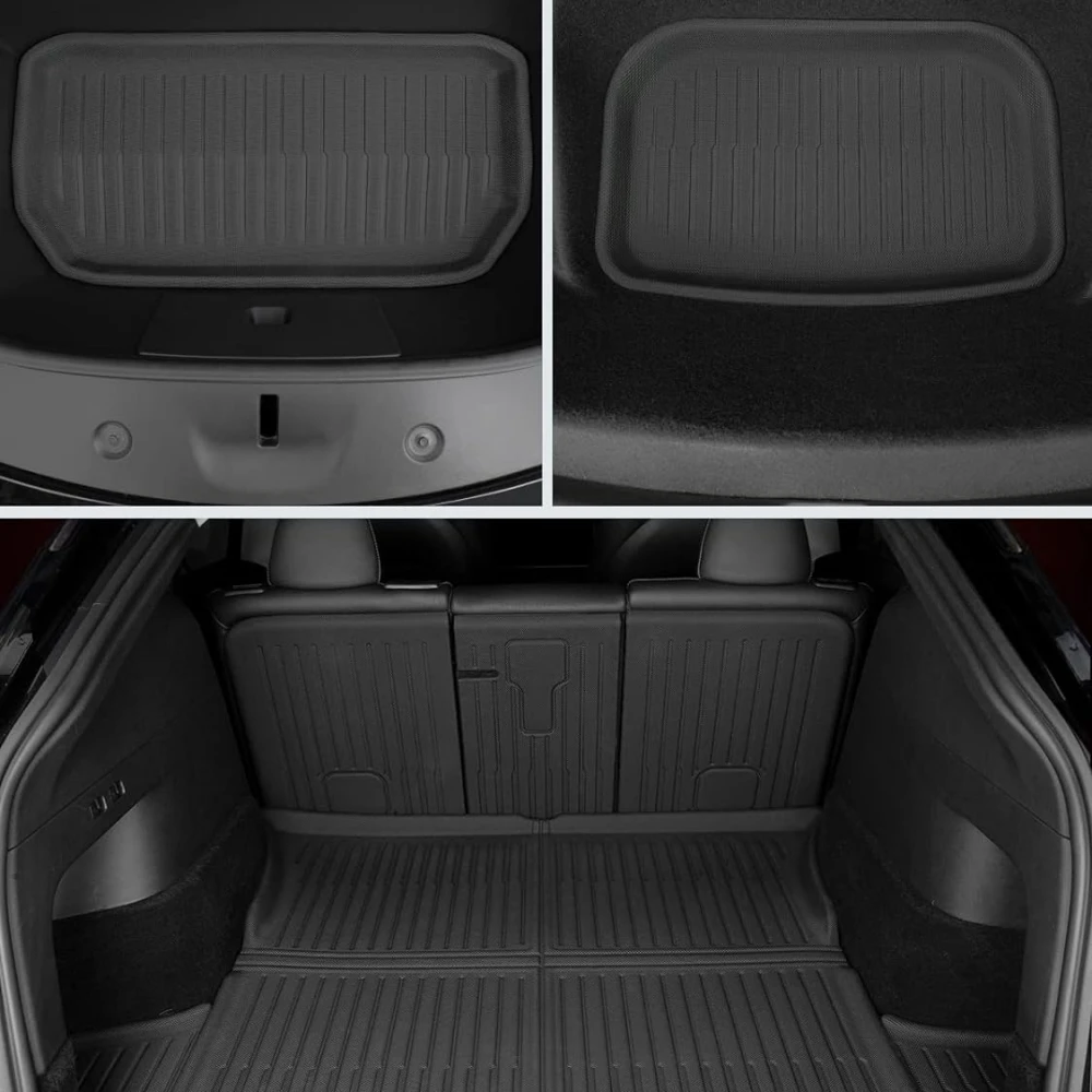 2024 Original-Stil Fußmatten für Tesla Model Y 2017-2024 XPE 3D Bodenbelag Allwetter-Fußmatten Kofferraummatte Passend für Model Y – Detail 3