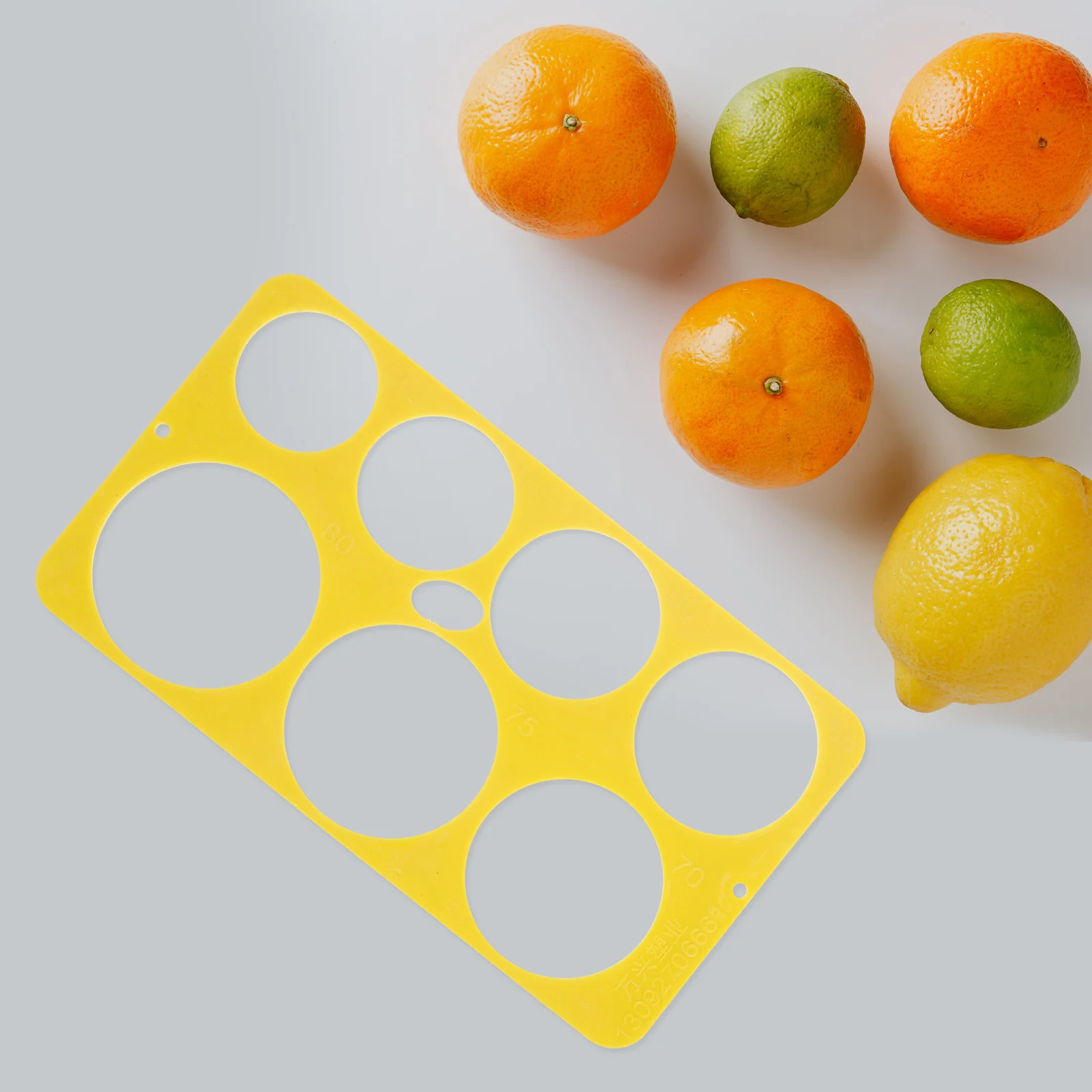 

Citrus Diameter Measuring Ruler Portable Fruit Measurement Tool Farm Market Grading Gauge Durable Material Farming