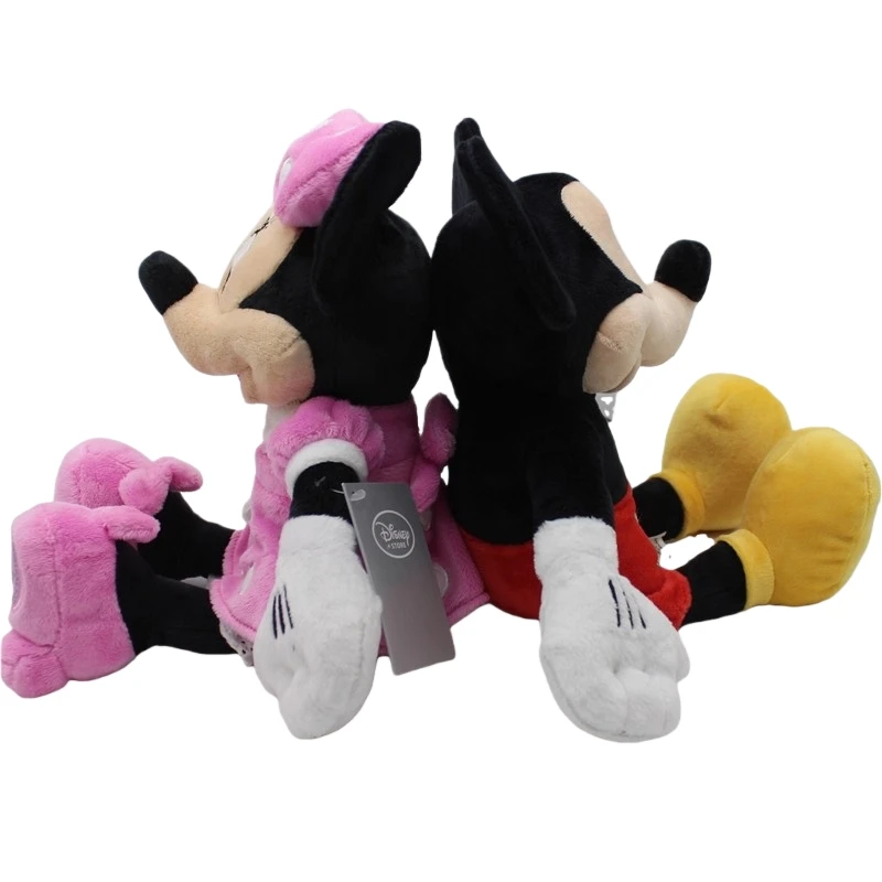 2 قطعة 33 سنتيمتر ميكي ماوس ميني ماوس ألعاب من القطيفة ألعاب محشوة جميلة بلوشيز عالية الجودة ميكي أفخم دمية الهدايا