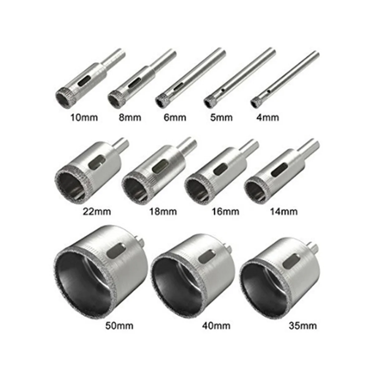 เครื่องเจาะรูหินอ่อนเพชร set Mata Bor แก้วเพชรเครื่องเจาะรูสว่านเจาะรู