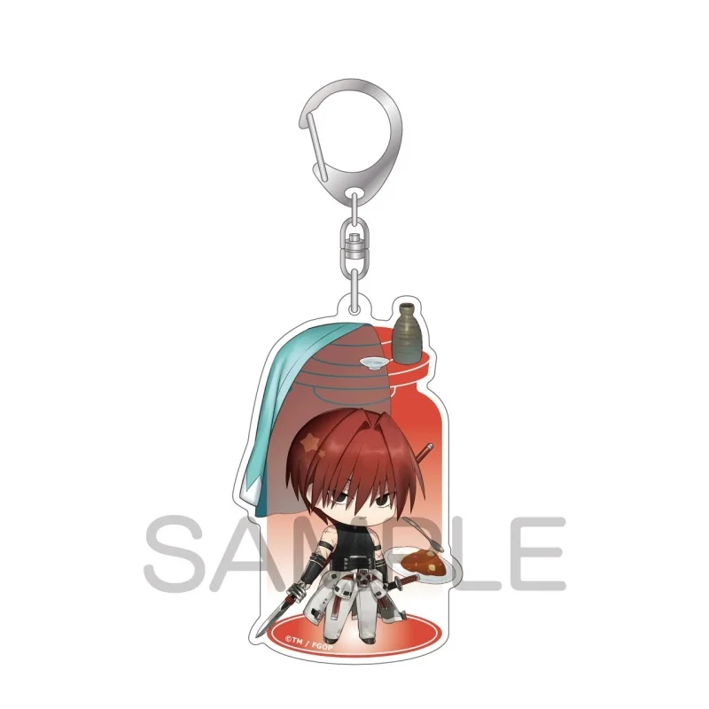 Anime Fate/Grand Order Chara-toria Ver Glass Bottle Shape Ritsuka Fujimaru Acrylic Pendant Keychains Bag Decorations