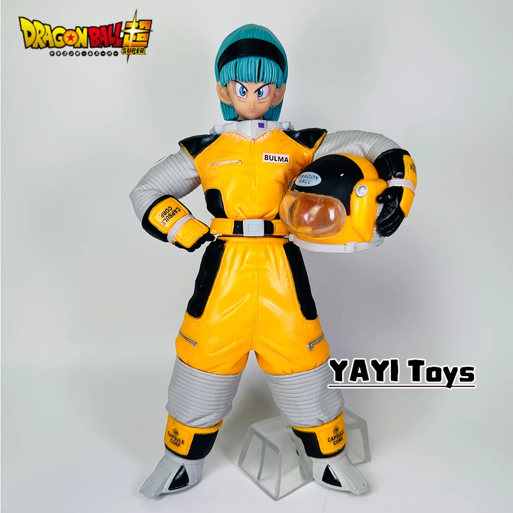 Hot Dragon Ball Z Bulma Namek Anime Figure Space Suit Bulma Action Figure 21cm Pvc Statue Collection Model Toys Gifts