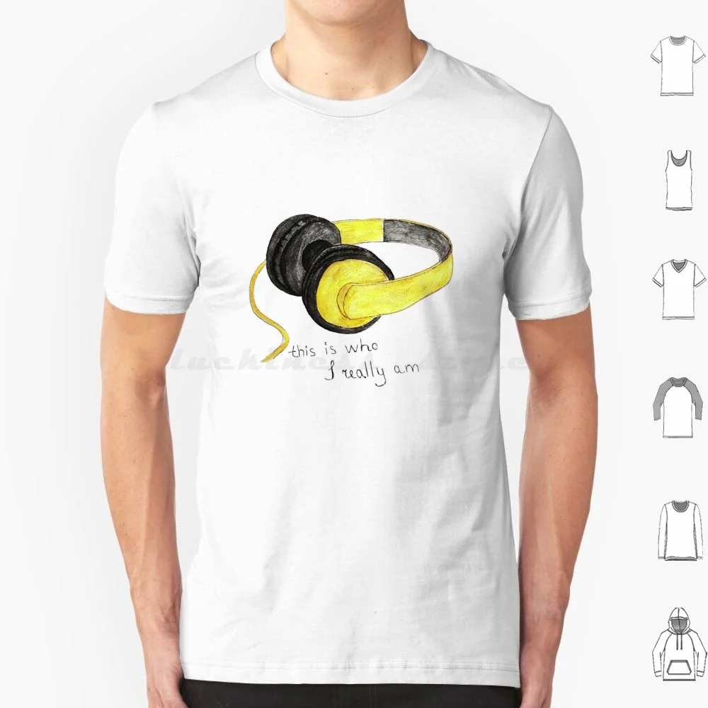 Music Is Love T Shirt, Casque de musique, This Is Who I Really, Thirty Seconds To Japper Leto, 30 Seconds To, Grande taille, 100% coton