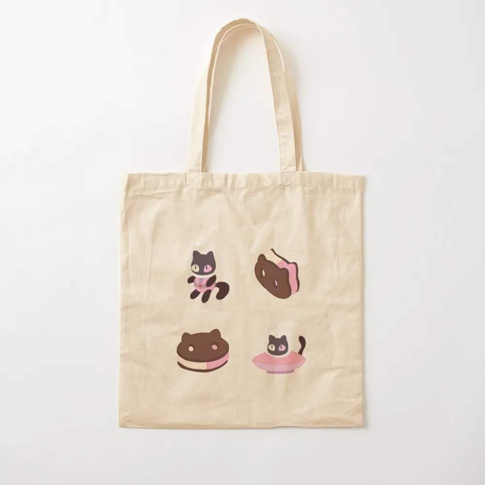 Cookie Cat Multi-Sticker Pack! Tote Bag Reusable bags ecological bags canvas tote bags