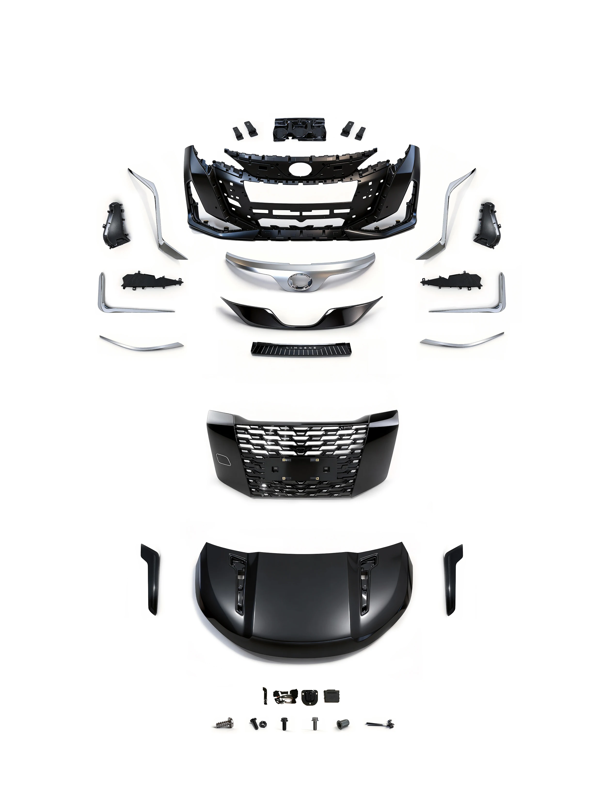 

Factory Wholesale Car Body Kit For Sienna Upgraded LM 2021-2024 Front Bumper Assembly