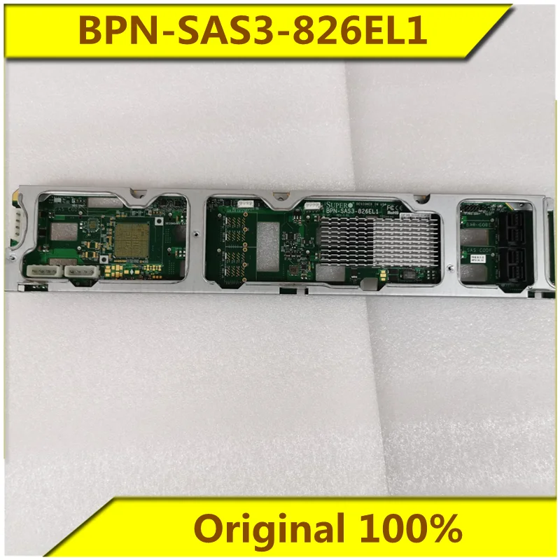 Original For 12GB Ultra Micro Server 12-bay 3.5 SAS/SATA hard disk backplane BPN-SAS3-826EL1