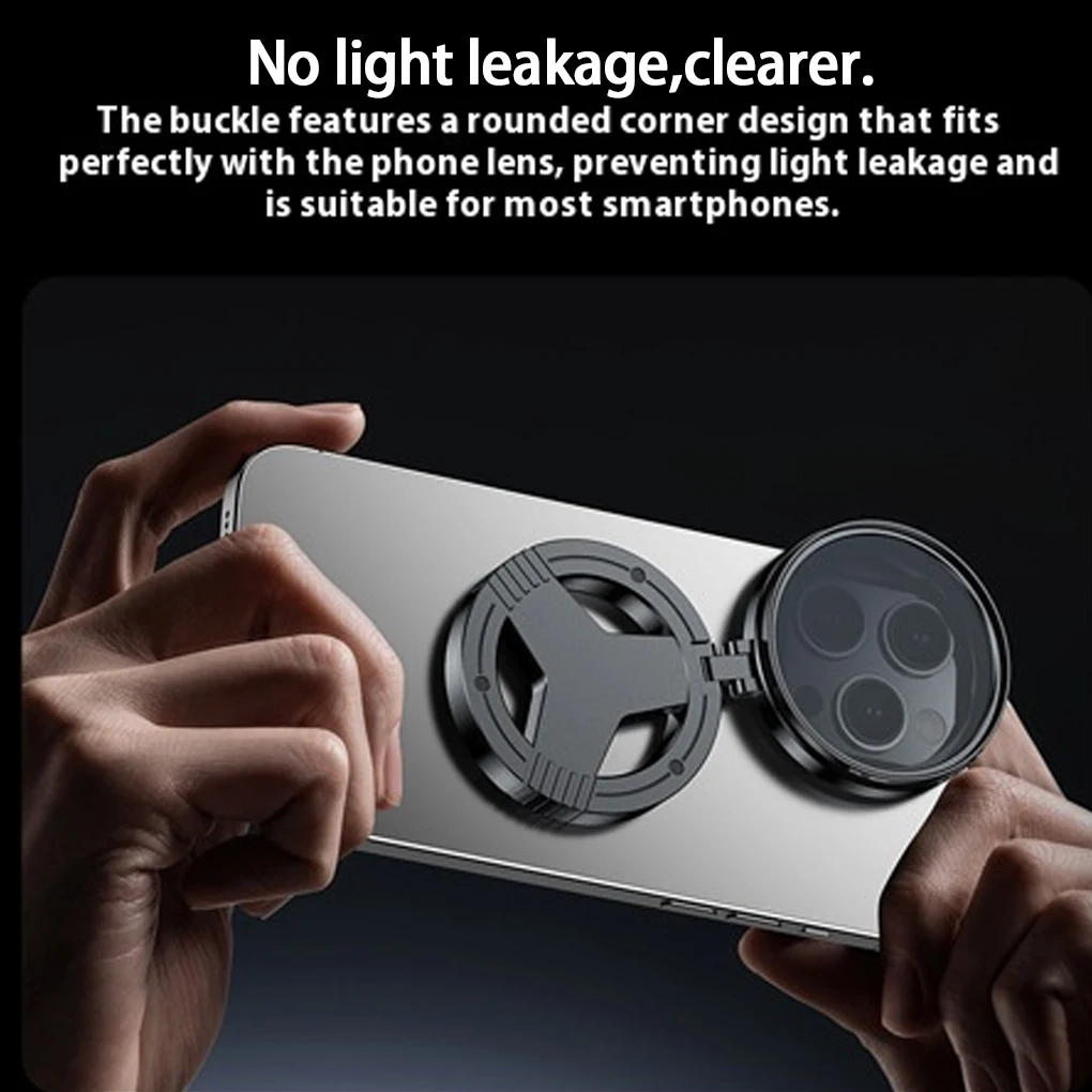52mm CPL Polarizer Filter Magnetic Holder For iPhone 16 15 14 Pro Max Plus Andriod Smartphone for Vlogging Filter Stand bracket view 2