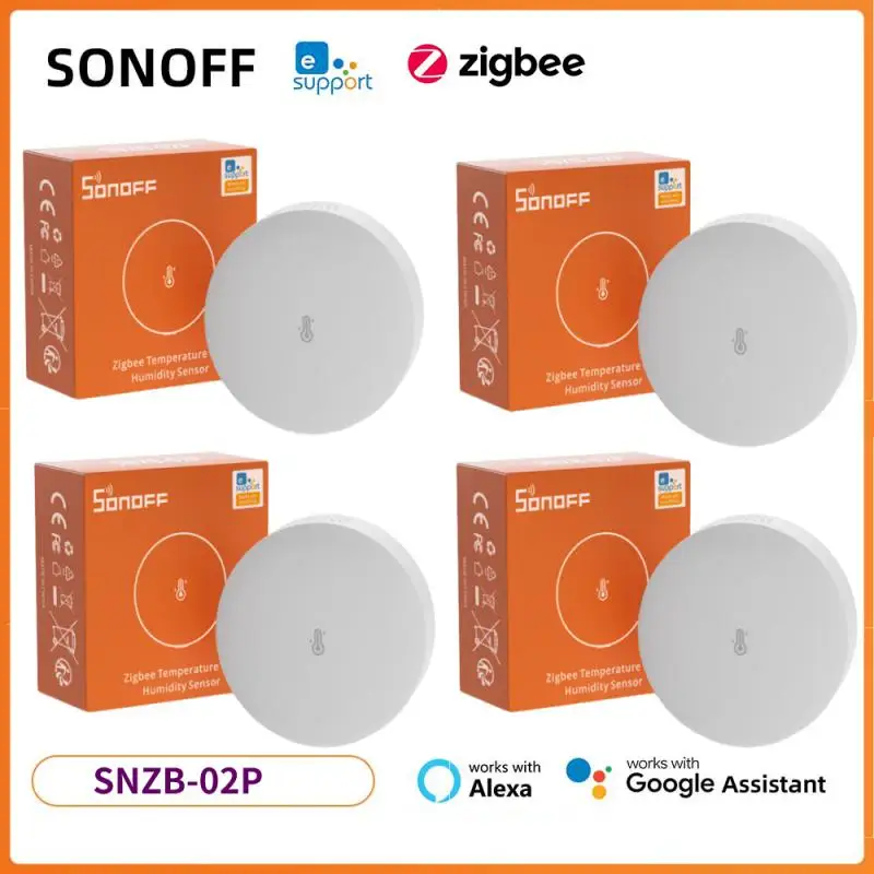 SONOFF SNZB-02P Zigbee Temperature And Humidity Sensor Smart Home Thermometer Detector Via Ewelink Alexa Google Home Smartthings