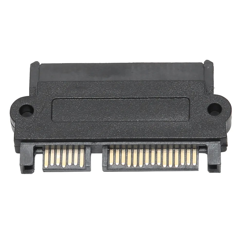 29Pin To 7+15PIN SAS To SATAs Adapter Plastic Shell Plug and Play SFF-8482 Hard Drive Adapter Black