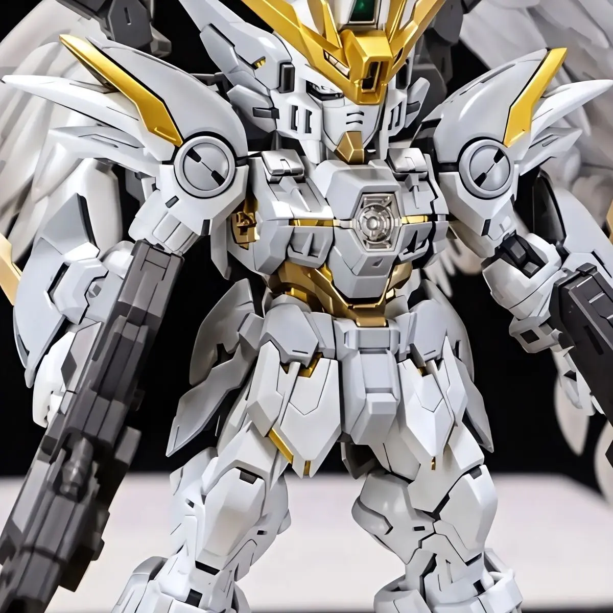 GL MGSD Wing Gundam Zero EW Snow White Prelude, modelo de Gundam pintado y ensamblado, figura de acción coleccionable para fanáticos del anime