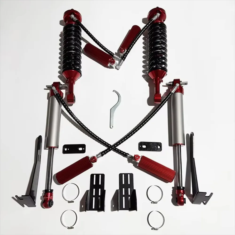 2 Inch Front 2.5 Rear 2.25   4x4   Off-Road    Adjustable Compression 24 Segments Adjustable Rebound 6 Segments