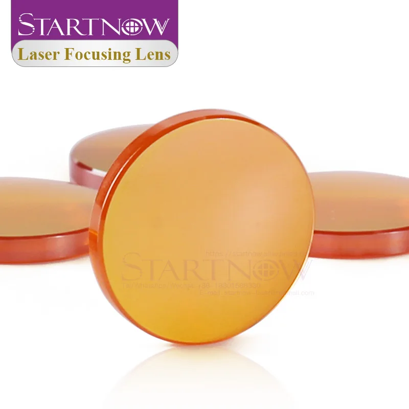 Startnow CO2 Laser Focus Lens China PVD ZnSe 12 18mm 19.05 20mm F38.1 50.8 63.5 76.2 101.6 1.5\