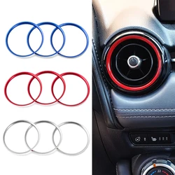 Car Air Conditioner AC Vent Outlet Ring Trim For Mazda MX-5 MX5 mazda 2 CX-3 CX3 RF ND Car Accessories