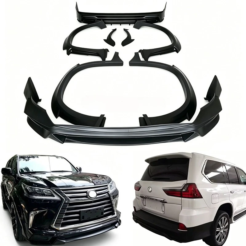 LX570 Wide Arch Fender Flare Front Rear Lip Complete Mod Kit For  LX570 Offroad Wide Body Tuning Parts