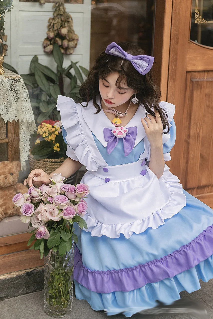 Ngọt Ngào Cosplay Hầu Gái Trang Phục Đầm Anime Đáng Đầm Nữ Lolita Dễ Thương Đầm Công Chúa Nữ Sinh Người Giúp Việc Trang Phục Plus Kích Thước Cos