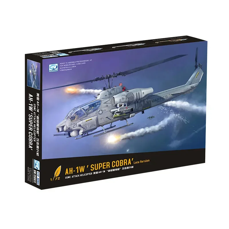 

Модель мечты 1/72 Пластиковый масштабный комплект модели DM 720017 AH-1W «Супер Кобра» (Пожаренная версия)