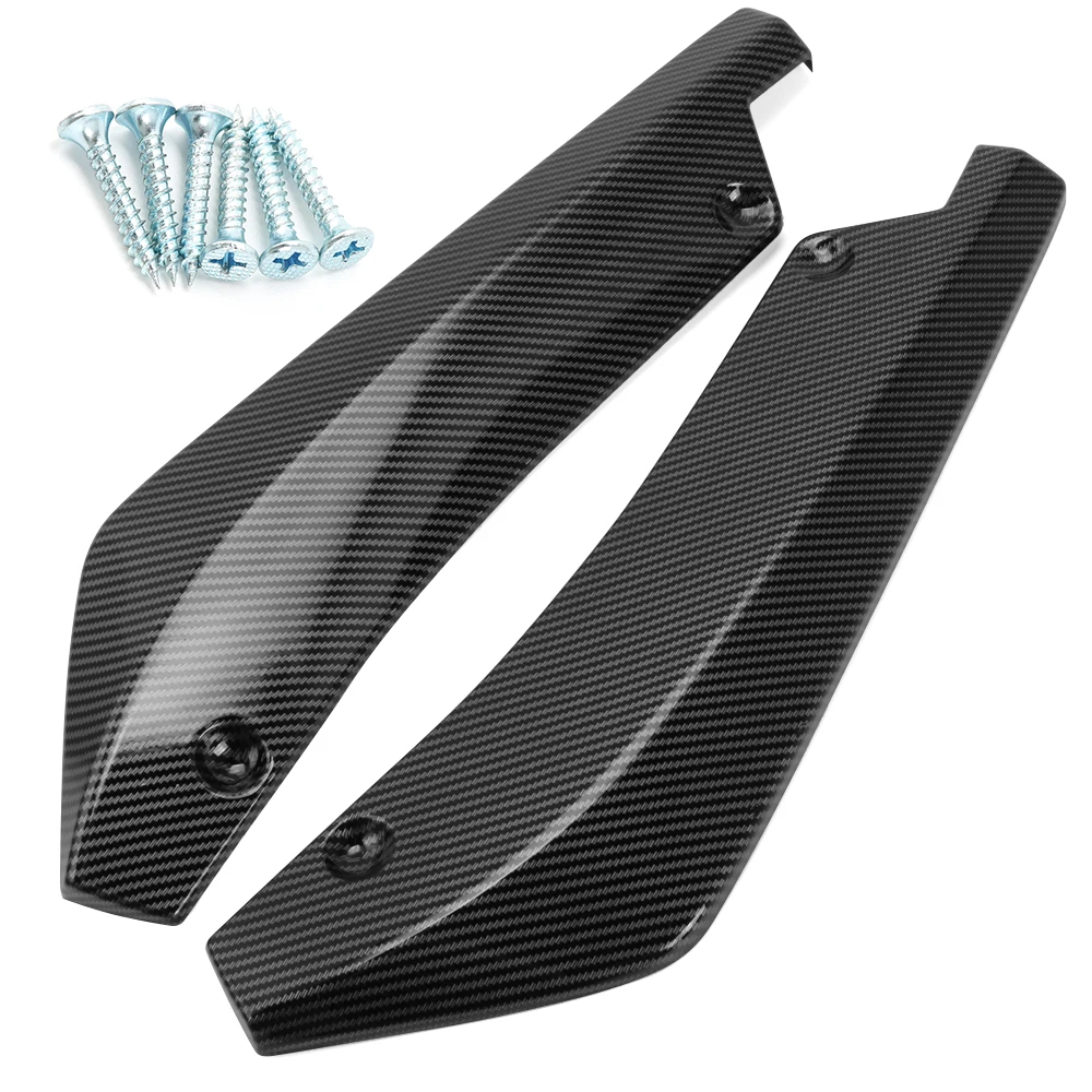 Rear Bumper Diffuser Splitter Canard Cover Sticker For Toyota Corolla Yaris Rav4 Auris Hilux Prius Camry Celica Car Accessories