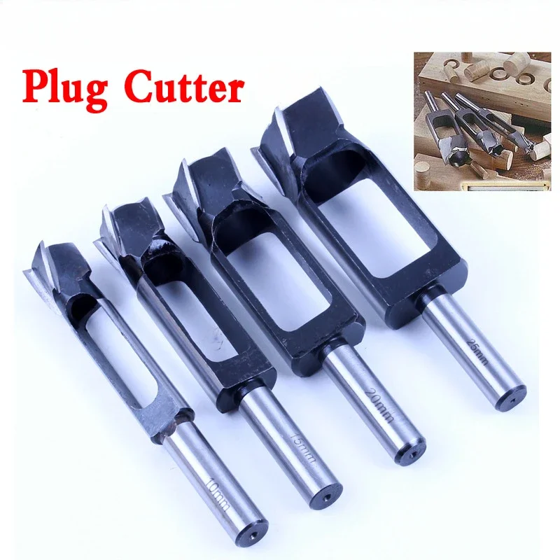 

Woodworking Drill Bit Tapered Sealing Plug Cutter 13mm Shank Carbon Steel Tapered Tenon for Furniture Making Tools