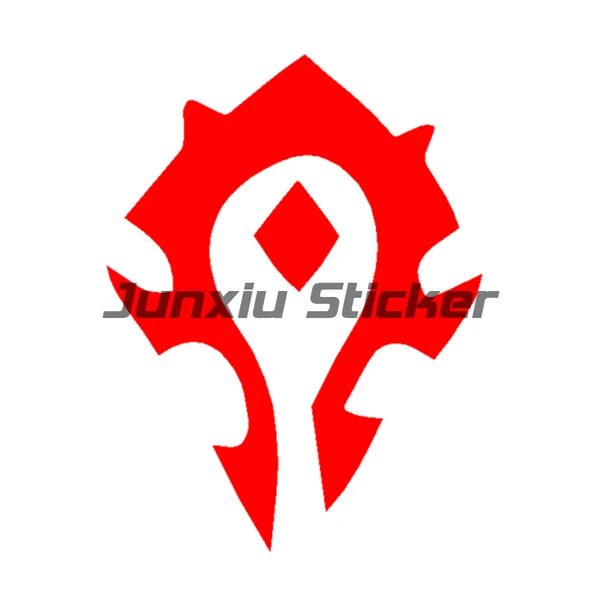 Red World of Warcraft Bandiera Tribale Adesivi Per Auto  Accessori Per Auto Paraurti In Vinile Impermeabile JDM Decal - Image 2