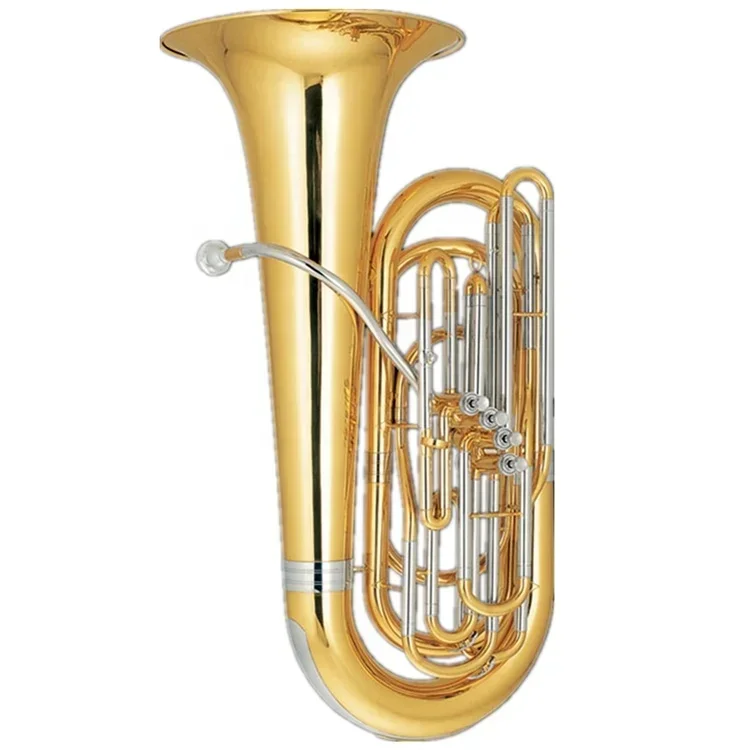 

Gold lacquer 3/4 Tuba 4 Frontal Tone Bb tuba