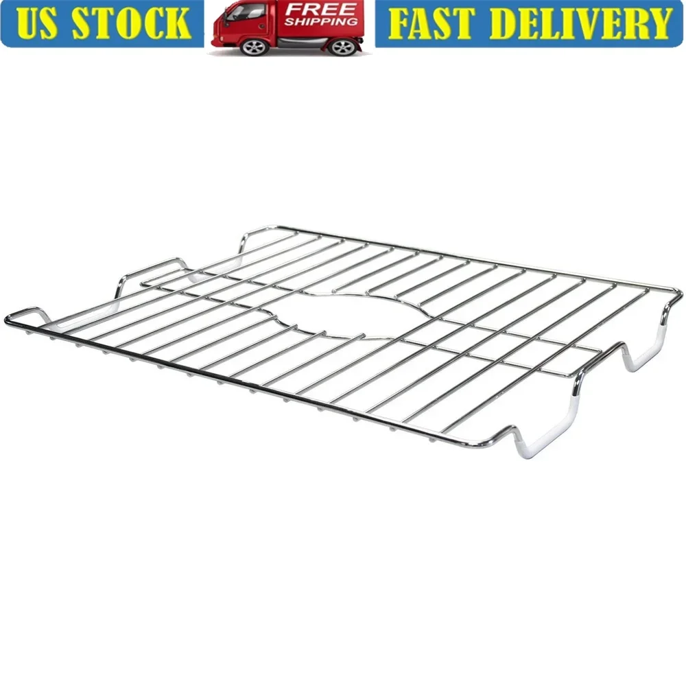 

Большая хромированная железная защита для раковины, прочная проволочная рама, устойчивая к ржавчине, предотвращает разрытие чипсов, легко очищаемый раствор для сушки посуды