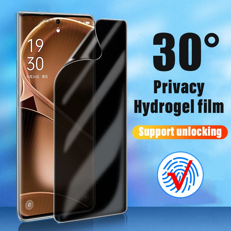 Anti Spy Privacy Hydrogel Film Screen Protector For Vivo T3x V30 Lite iQOO Z9 V2361A iQOO Z9x iQOO Z9 Turbo Y200i