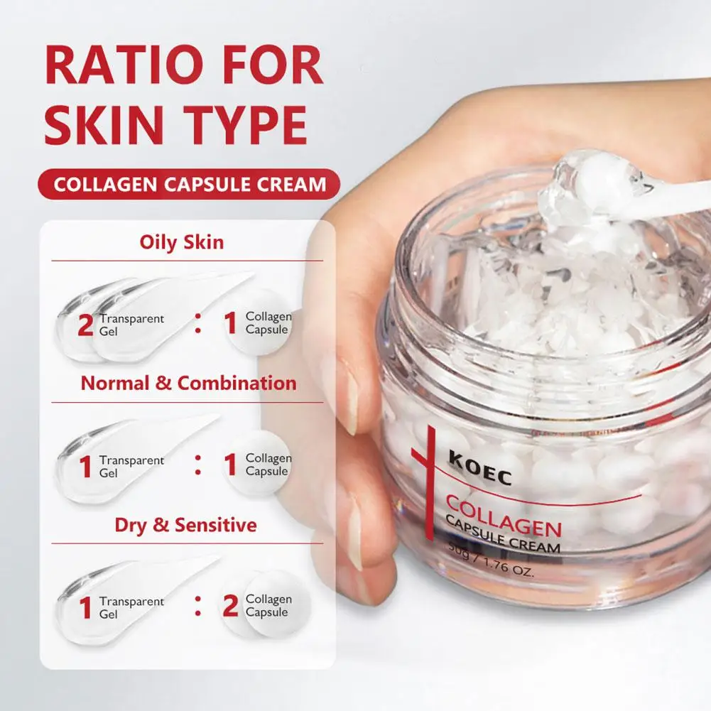 كريم الكولاجين KOEC يحسن الخطوط الدقيقة كريم وجه مرطب تركيبة احترافية كريم مضاد للشيخوخة للبشرة الجافة الأكثر مبيعًا