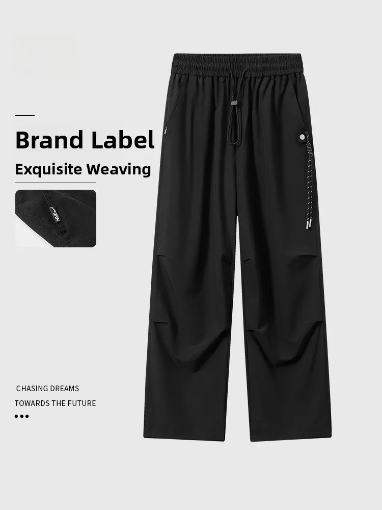 

Gueren Niang Men's Workwear Pants Straight Leg High Street Sle Spring Autumn New Arrival Casual Trousers for Young Men