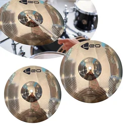 8 10-inch Drum Messing Bekkens Percussie Splash Crash Hi-Hat Jazz Drum Cimbaal Muziekinstrument Accessoires Gouden Messing