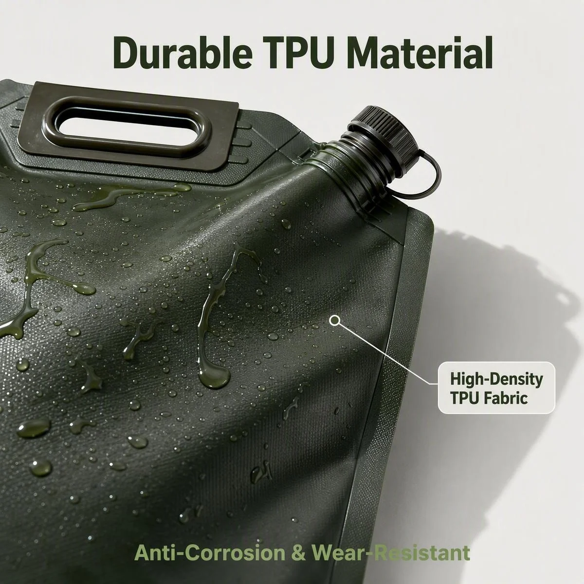 5L/10L/20L/30L Foldable TPU Fuel Bag Collapsible Leak Proof Portable Fuel for Motorcycle Generator Boat Outdoor