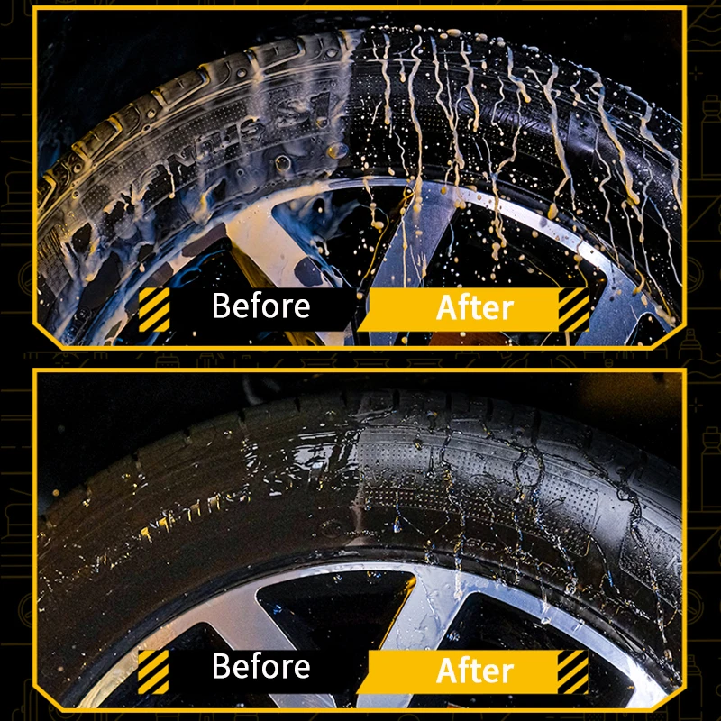 Tire Coating Tire Shine Long Lasting High Gloss Car Tire Refurbishing Agent Cleaner Nourish Leather Preventing Tire Aging