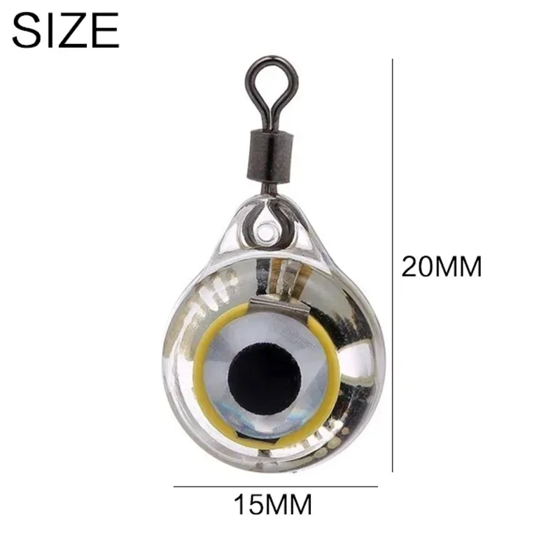FLYSAND Fishing Lights - Night Fluorescent Glow LED Underwater Light Lure for Attracting Fish, Luminous Fishing Lures