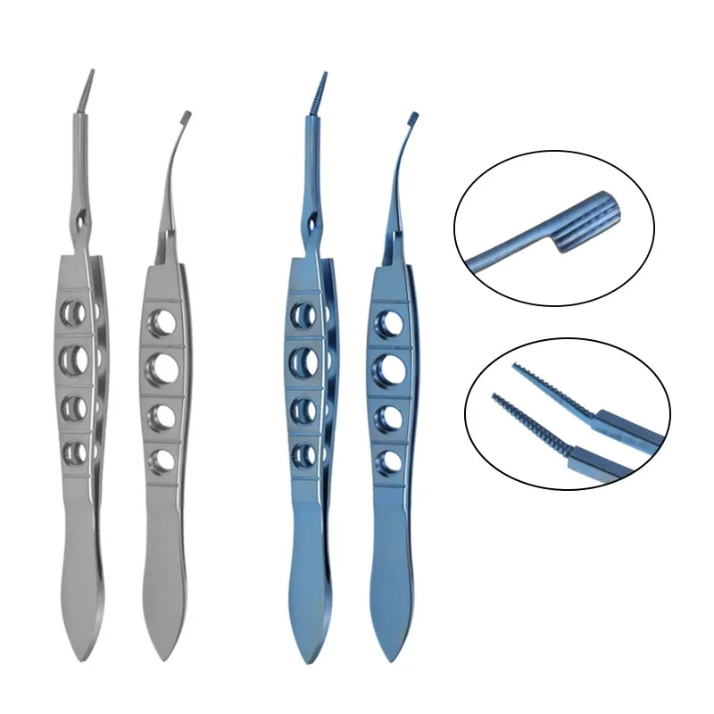 GREATLH Ophthalmic Surgical Instrument Nucleus Removal Forceps Fine Head Kansas Nucleus Fragment for Removal Tweezer