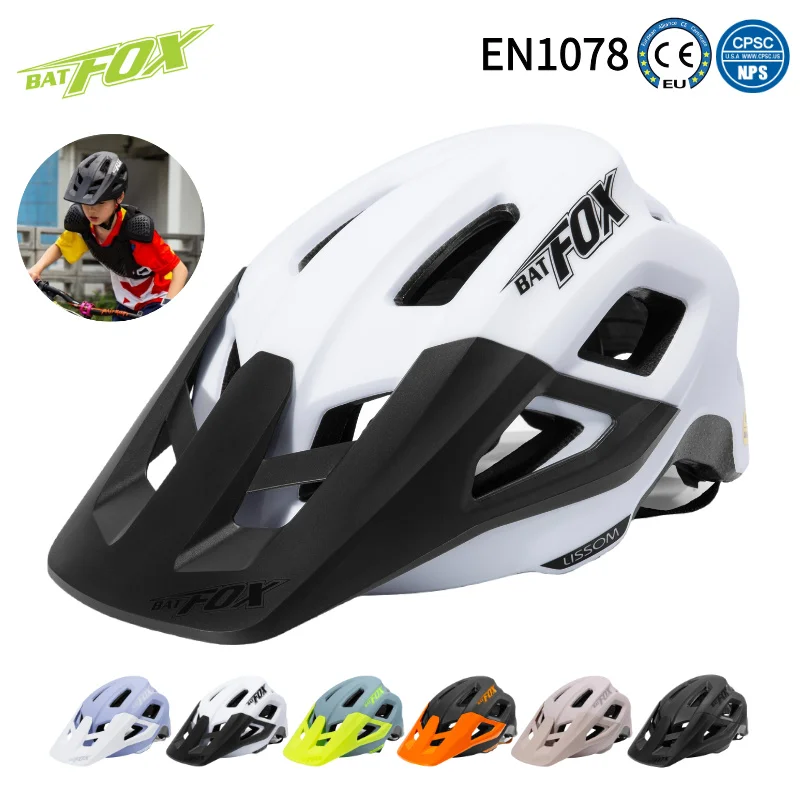 

BATFOX велосипедный шлем для детей, молодежи и взрослых, спортивные на открытом воздухе, безопасное снаряжение для верховой езды, балансировочный велосипед, скейтборд, детские аксессуары для велоспорта