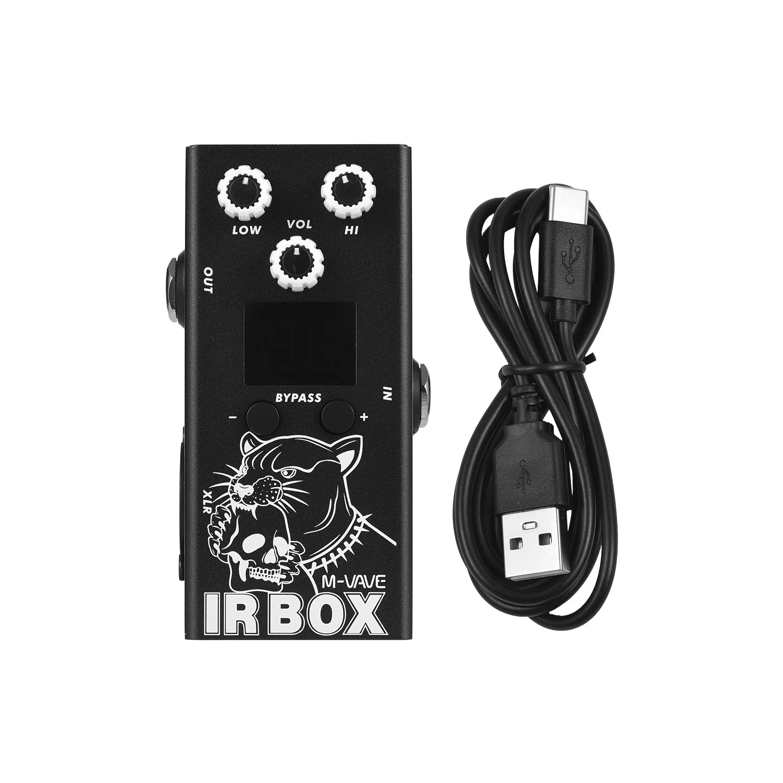 M-VAVE Guitar IR Box Effects Pedal with IR Cab Impulse Response Cabinets Speaker Simulator XLR Output Port 6.35mm Input/Output