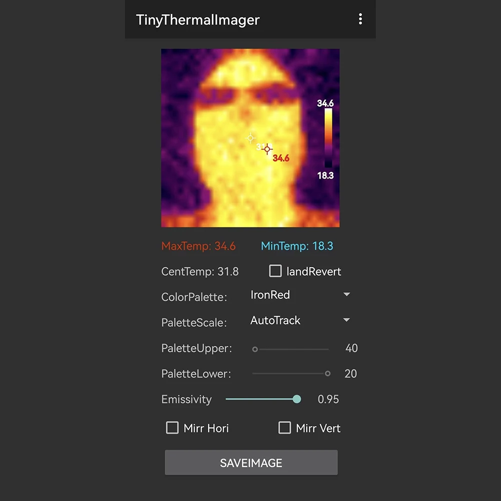 Mobilna kamera termowizyjna 32*32 pikseli -20~1000 ° Kamera termowizyjna na podczerwień C do telefonu komórkowego z systemem Android typu C