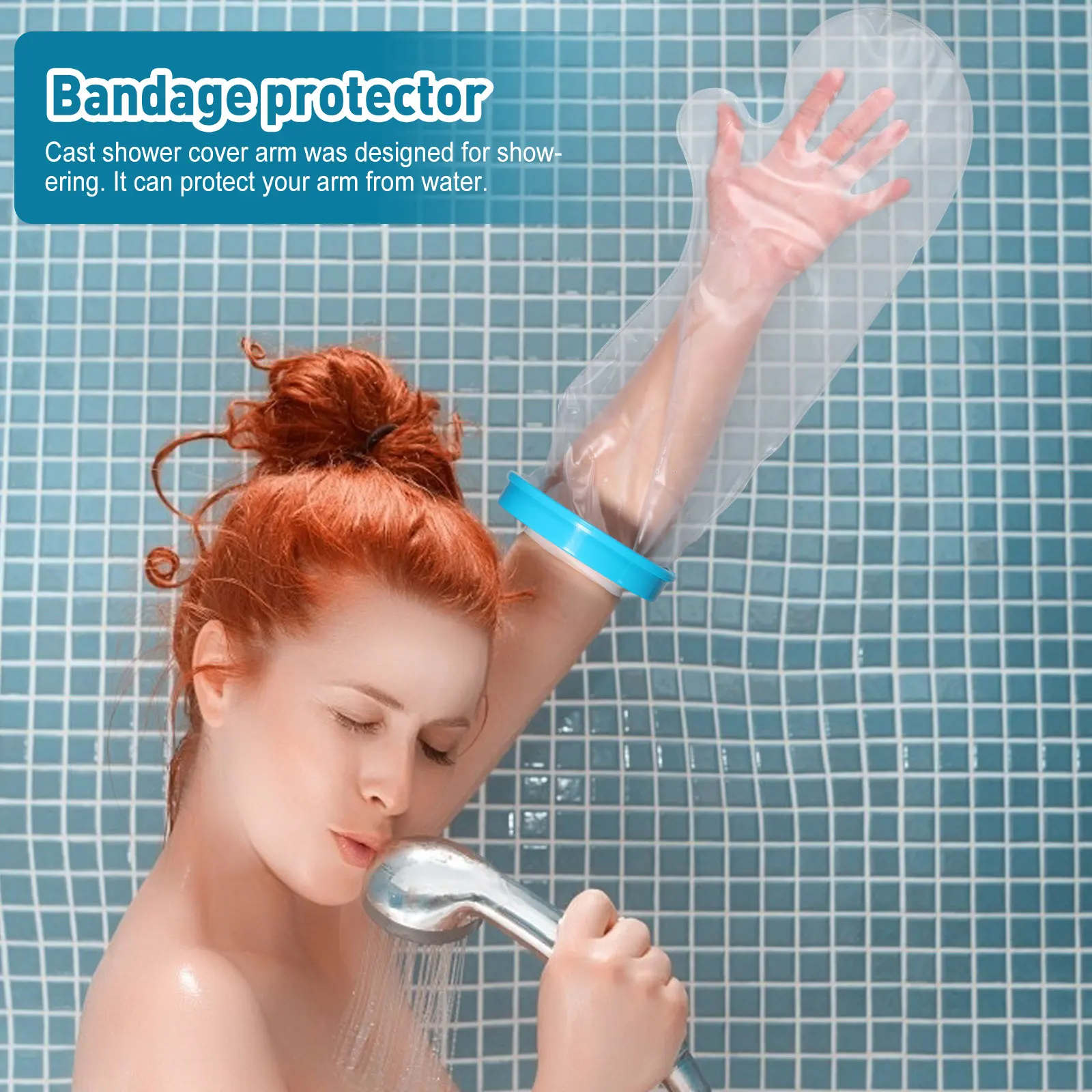 

Водонепроницаемый литой чехол для рук, защитная повязка для душа, ванны, гипсовый рукав для детей и взрослых, защита ран, безопасный, удобный