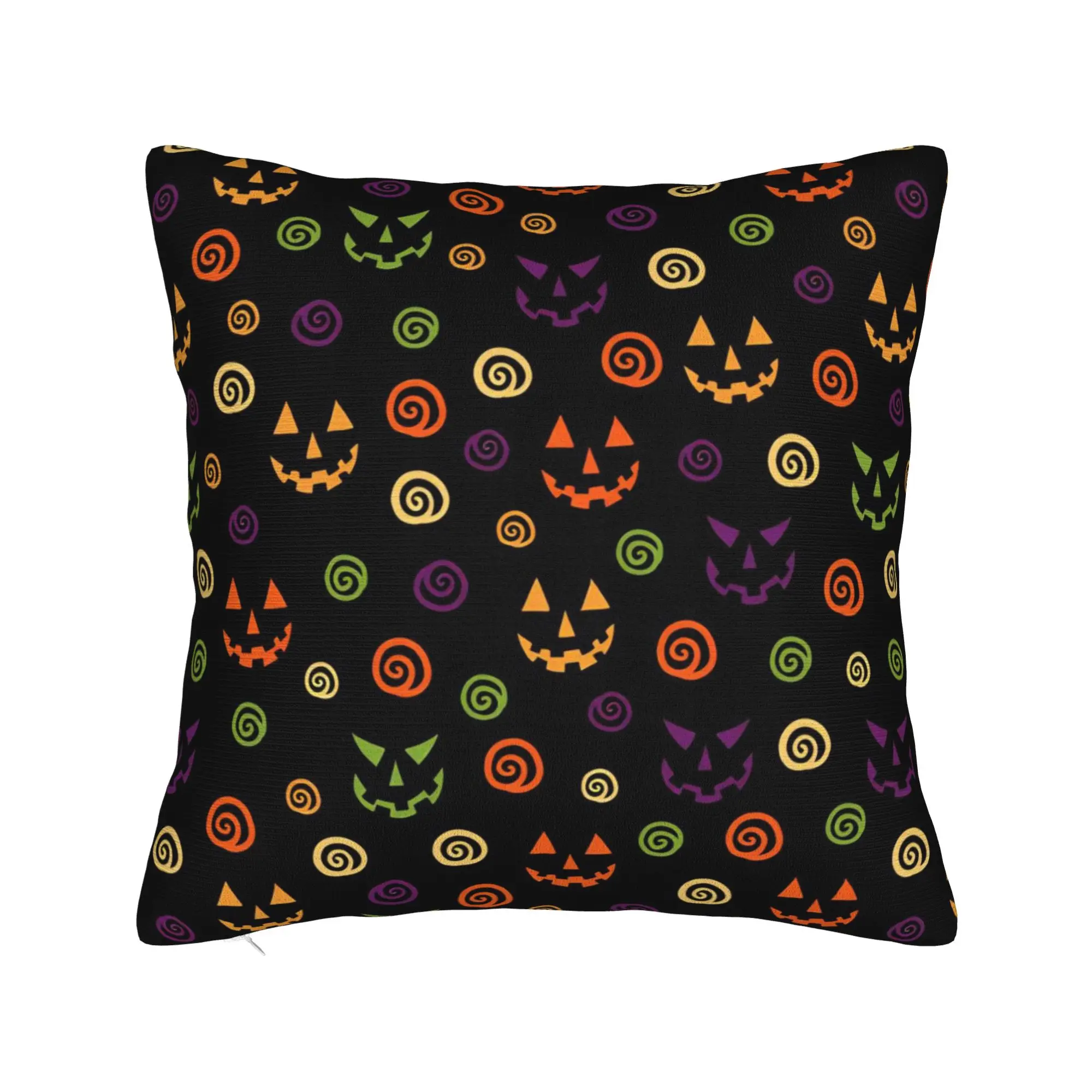 Halloween Gothic Witch Bat Square Pillow Covers Polyester Room  Cushion Case Creative Decor Pillowcase 45*45