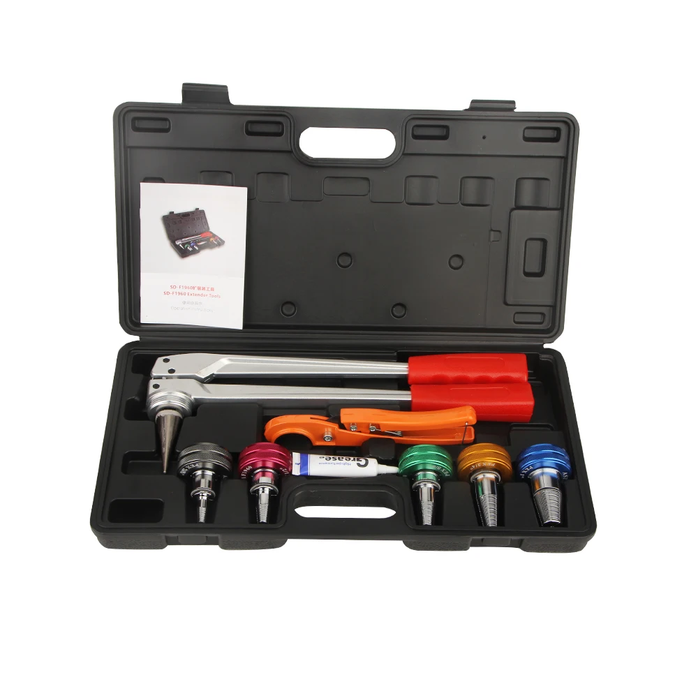 SD-F1960 pex pipe expander 3/8 5/8 1/2 3/4 1 inch fittings for water and radiator connection hand tools