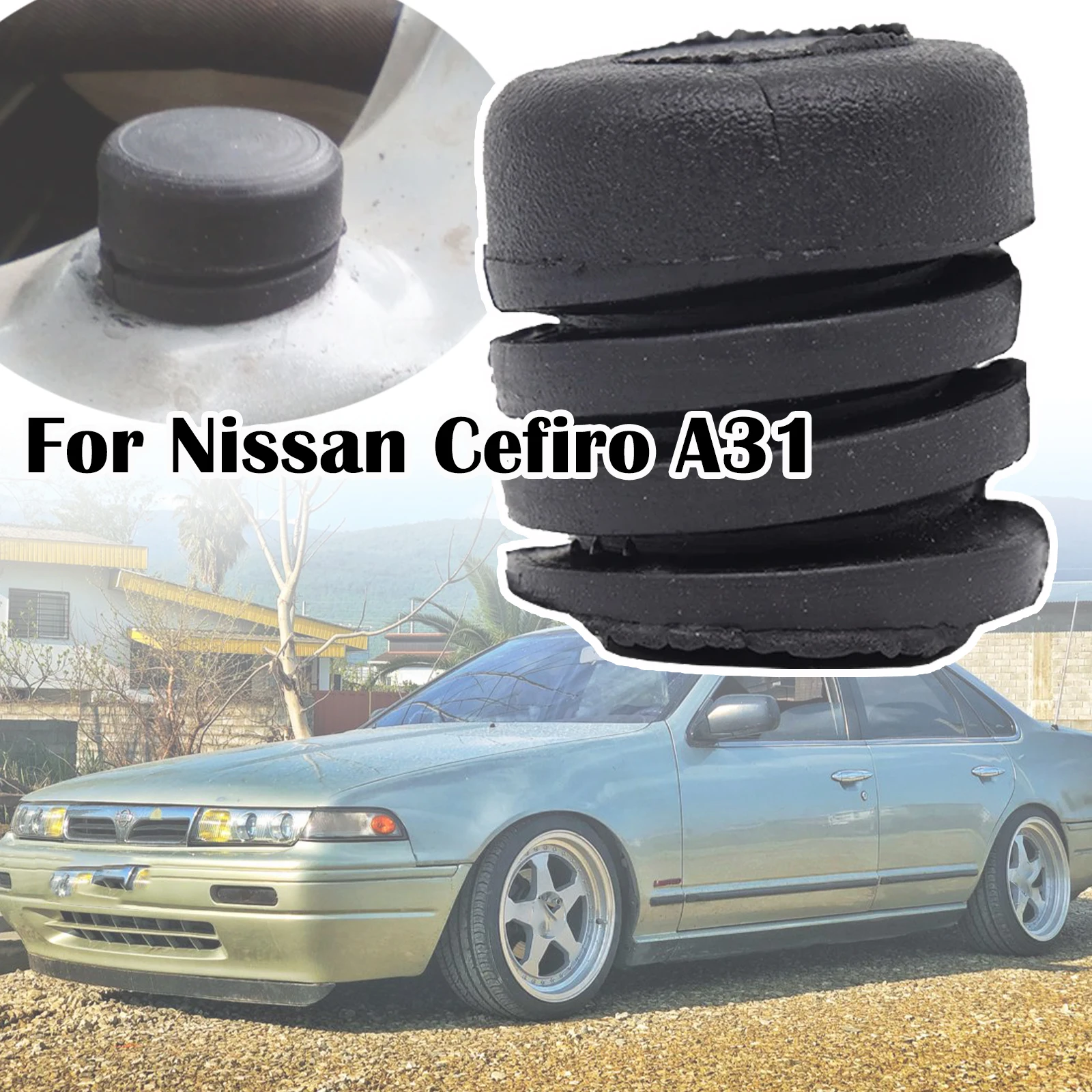 Car Bonnet Grommet Mount Sleeve Hood Cushion Insulator Buffer For Nissan Cefiro A31 A32 A33 Maxima Infiniti I30 1988 1989 - 2004