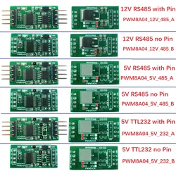 3CH DC 5V 12V RS485 1Hz-20kHz Duty Cycle Frequency Adjustable PWM Square Wave Pulse Generator Modbus RTU