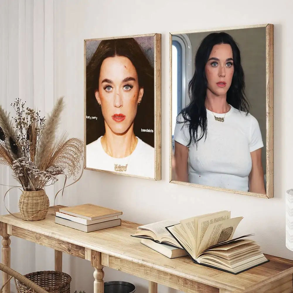 ملصق لوحات زخرفية لملصقات Singer K-Katy P-Perry مناسبة لغرف المعيشة وغرف النوم والمكاتب والحانات #4