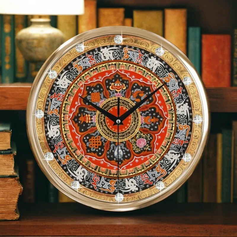 

Round Interior Wall Watch Minimalist Aesthetic Chinese Style Silent Wall Clocks Fashion Creative Reloj Living Room Decoration